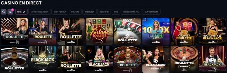 Likesbet Casino jeux live